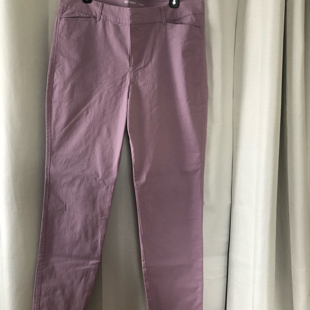Lavender Old Navy pixie pants